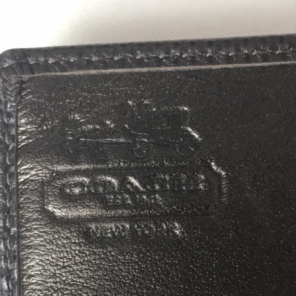 Coach  signature continental khaki canvas large wallet - Picture 5 of 13